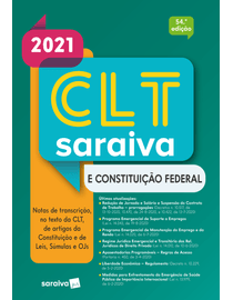 CLT-Saraiva-e-Constituicao-Federal---Tradicional---54--Edicao-2021