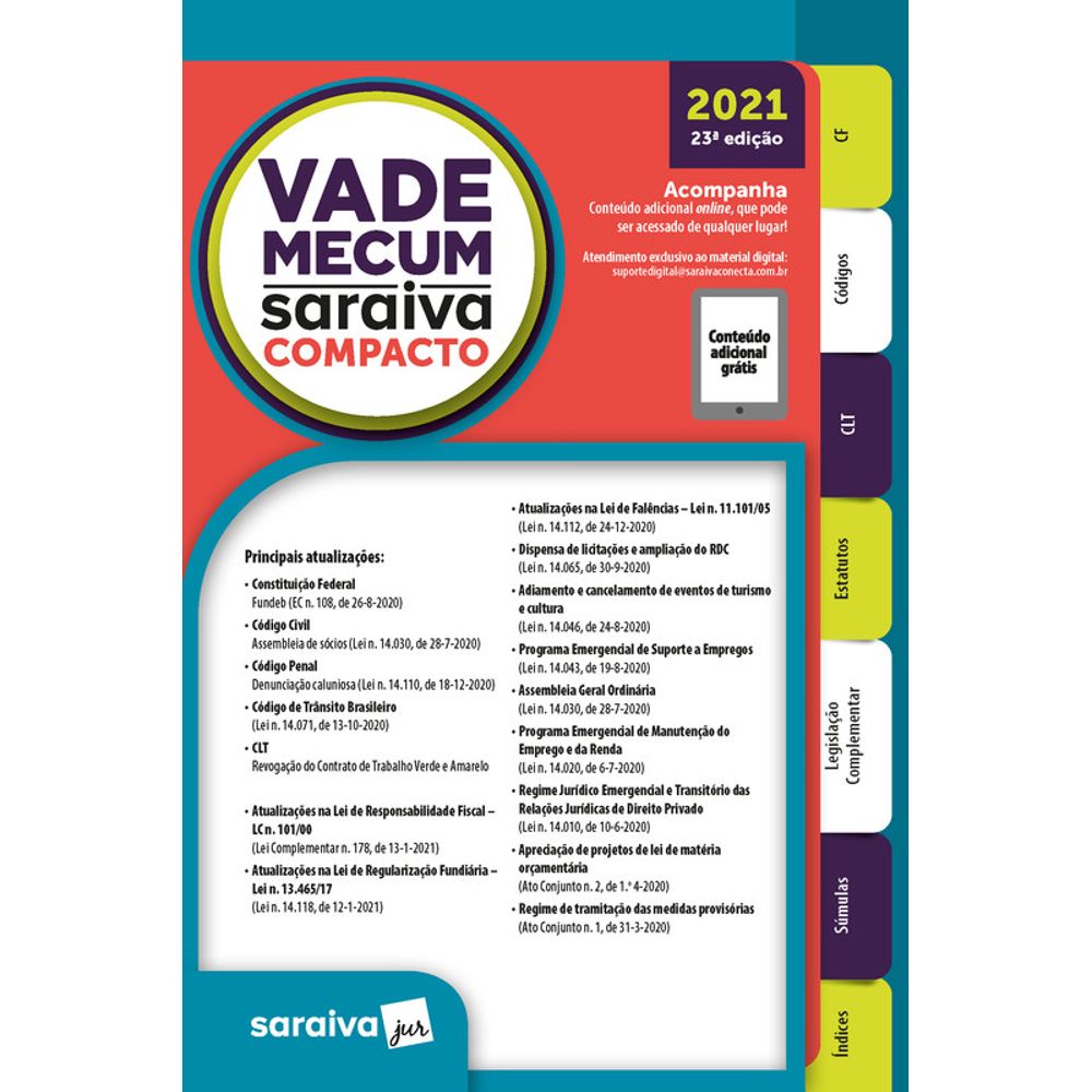 Vade Mecum Saraiva Compacto 23ª Edicao 21 Editorasaraiva