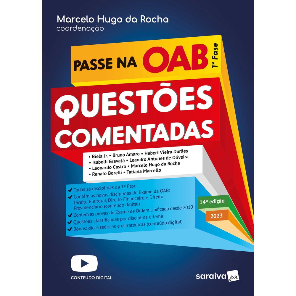 Passe Na OAB 1ª Fase - Questões Comentadas - 14ª Edição 2023 ...