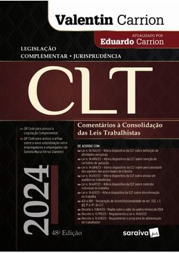 CLT---Comentarios-a-Consolidacao-das-Leis-Trabalhistas---48ª-Edicao-2024